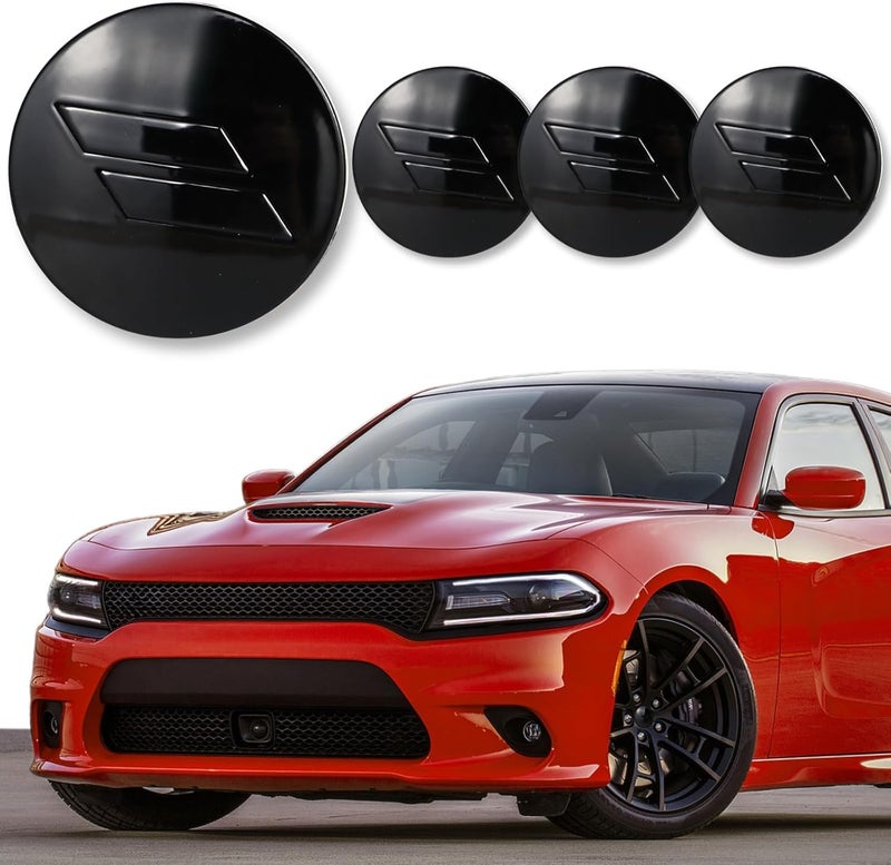 BINQIGOO 4pcs 63mm 2.5 inches Slash Wheel Center Cap Covers Fit for Dodge Charger Durango Dart 2015-2020 Jeep/Chrysler - Image 1